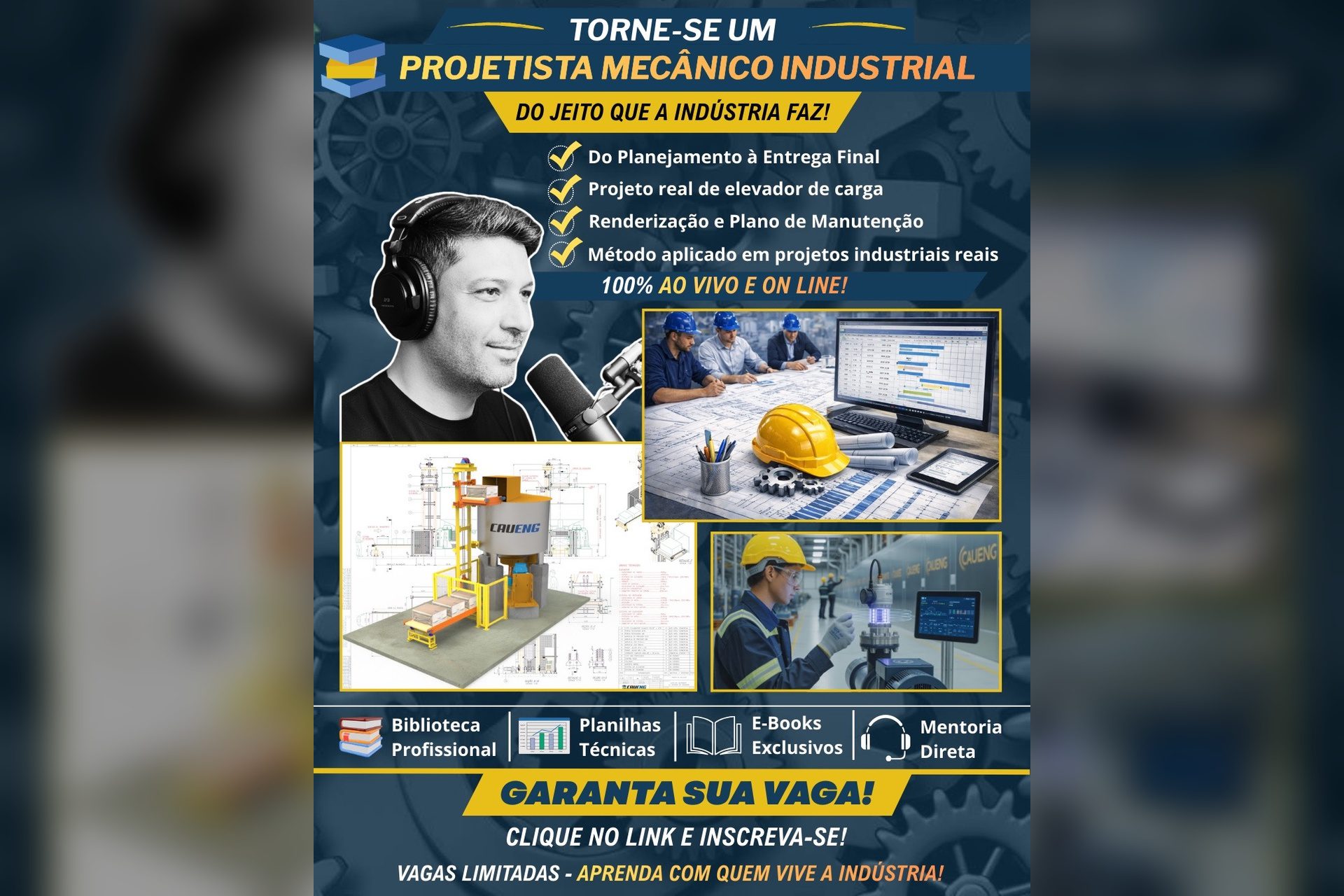 Arte 1920 x 1280 - Curso Projetista Mecânico Industrial